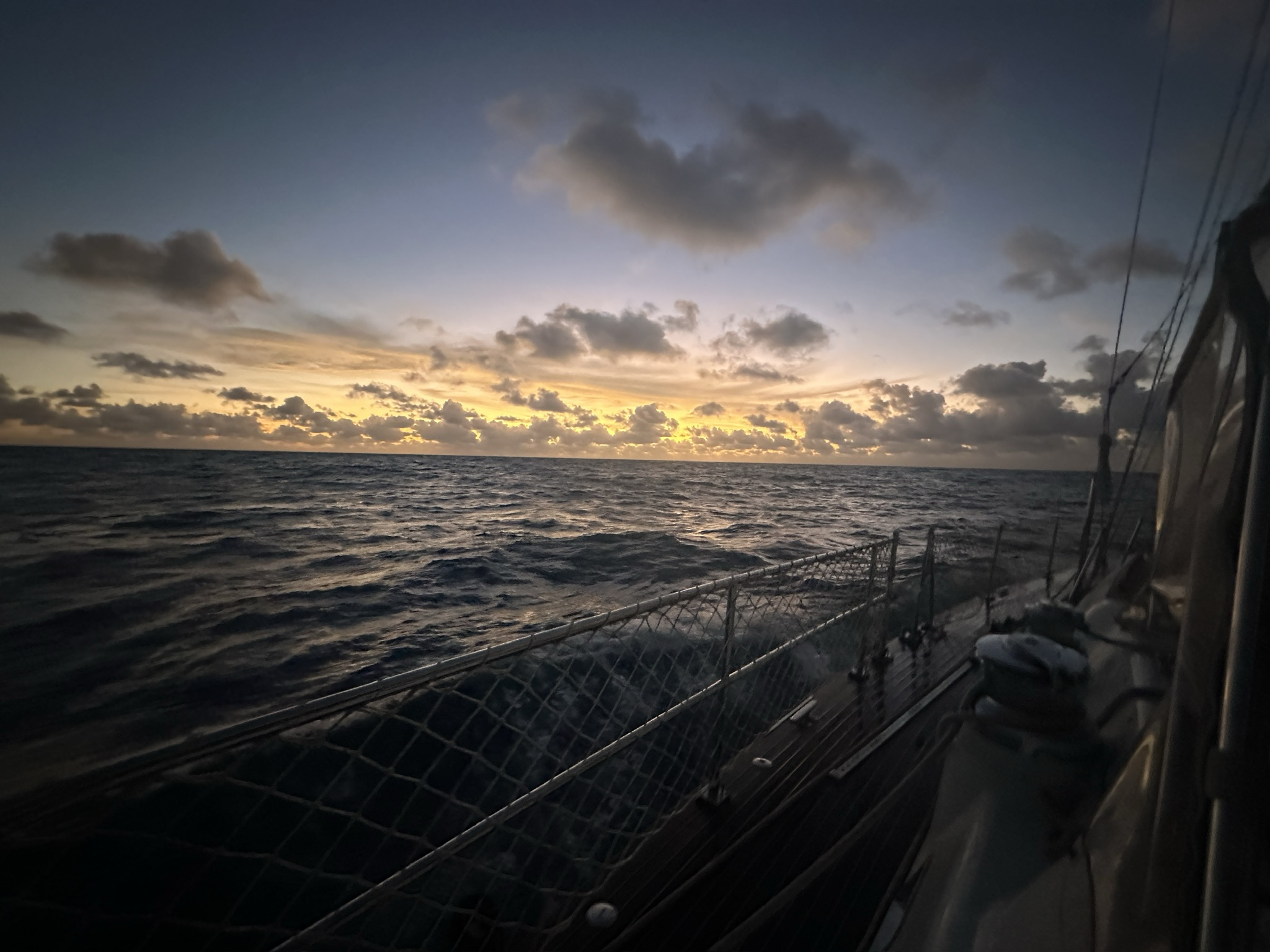 Sailing sunset