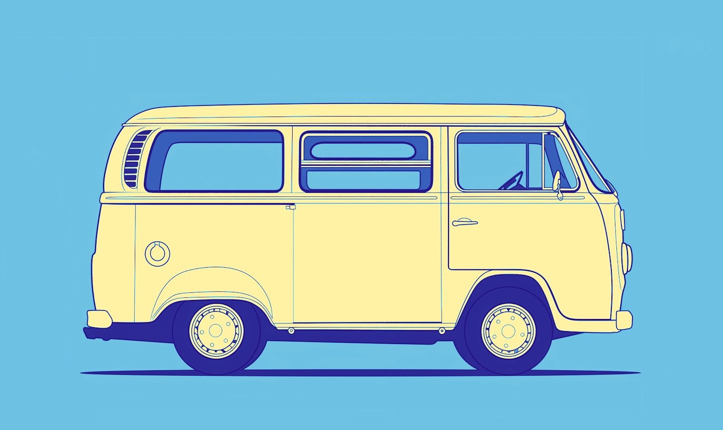 VW van sketch